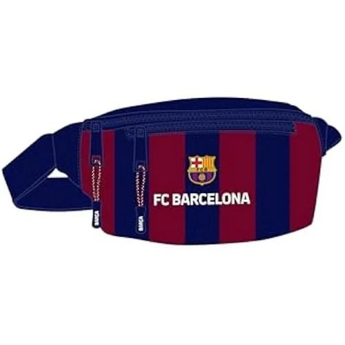 Safta F.C. Barcelona Sac Banane avec Poche extérieure, idéal pour Jeunes et Enfants de différents âges, Confortable et Polyvalent,
