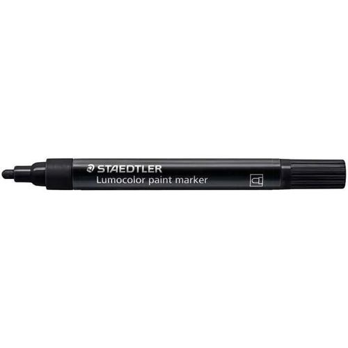 Marqueur Acrylique Paint Marker - Staedtler - Noir - Pointe Ogive - Opaque - Indélébile
