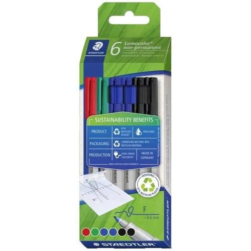 Feutre - Staedtler - Lumocolor® 316 - Non-Permanent - Pointe Fine - 4 Couleurs Disponibles