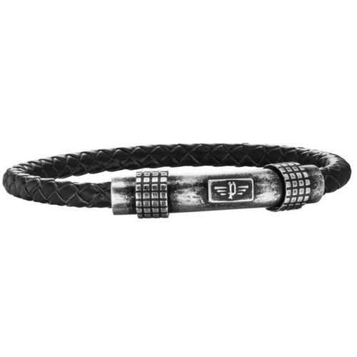 Bracelet - Police - Pj26048ble-03-S - Acier Inoxydable - Cuir - 19,5 Cm