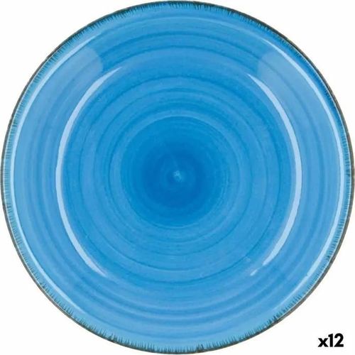 Assiette Creuse Quid Vita Bleu Céramique (Ø 21,5 Cm) (12 Unités)