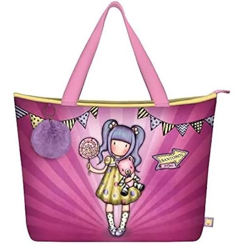 Sac Gorjuss Fairground SANTORO - Rose - 41,5 x 30 x 13 cm - Bandoulière - Femme