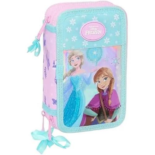 Trousse Scolaire La Reine Des Neiges - Safta - 36 Outils Inclus - Enfant 5-14 Ans