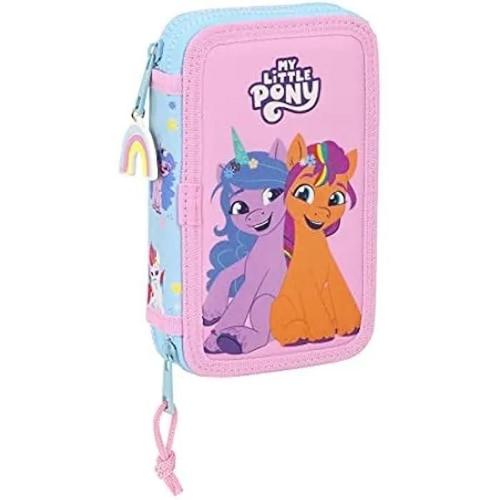 Plumier Doble Pqño 28 Pcs My Little Pony "Wild & Free"