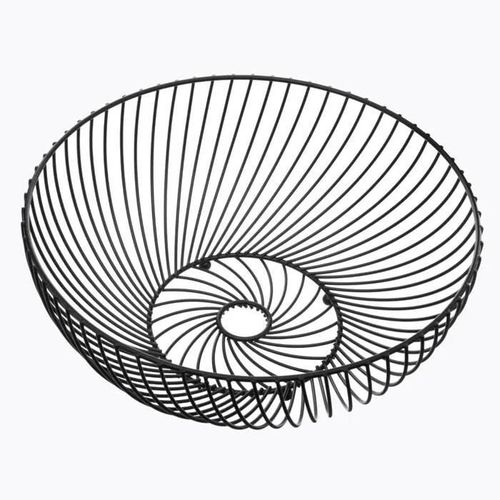 Corbeille - Five - Torsadée - Métal - 30 Cm - Noir