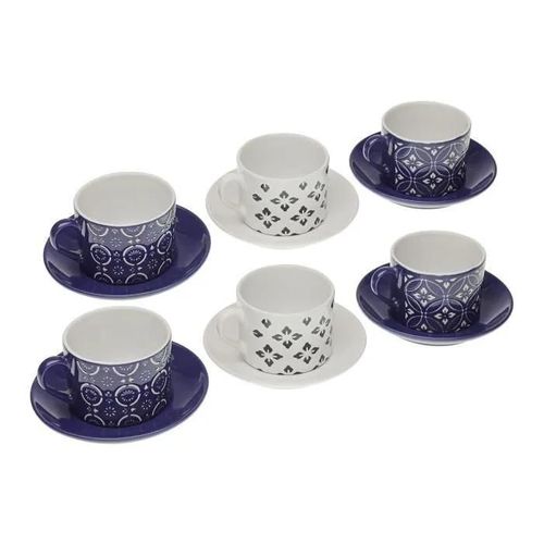 Versa - Ensemble De Tasses À Café En Porcelaine Sucrée (6 Pièces)