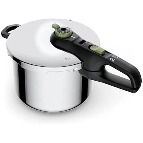 Autocuiseur Tefal Secure Trendy P2580703 6L - cuisinière 2 étapes - fond capsule à induction