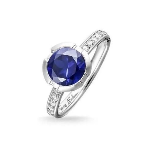 Bague Femme - Thomas Sabo - Tr2035-050-32 - Argent - Taille 52 - Coloris Argenté/Bleu