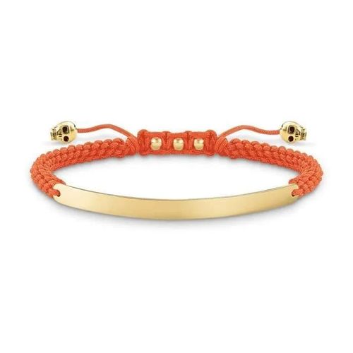 Bracelet Femme Argent Thomas Sabo - Lba0050-848-8-L21v - Orange Et Doré - 14,5-21 Cm
