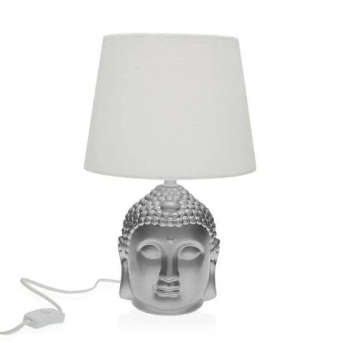 Lampe De Bureau Versa Argenté Buda Porcelaine (21 X 33 X 21 Cm)