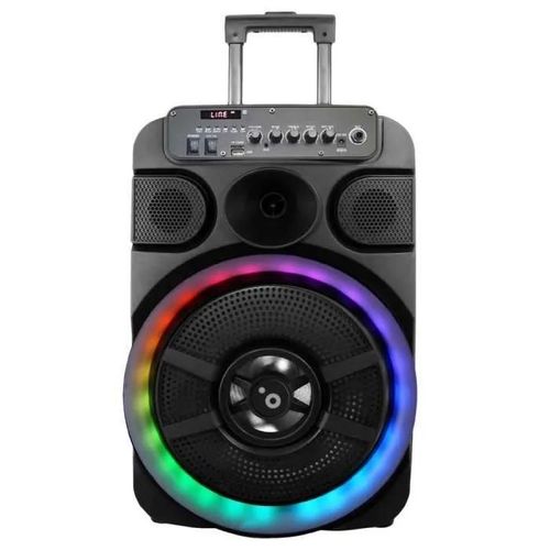 Sunstech Muscle S12 Enceinte TWS 40 W avec Fonction Karaok, clairage LED, Bluetooth V5.0, Radio FM, USB, Micro SD, aux-in Tlcomm