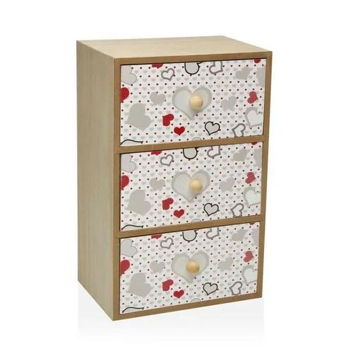 boîte à bijoux versa coeurs (12 x 25 x 16 cm)