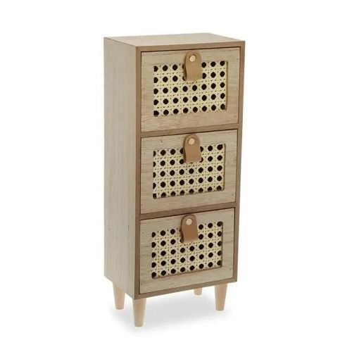 boîte à bijoux versa marron (10 x 34 x 14 cm)