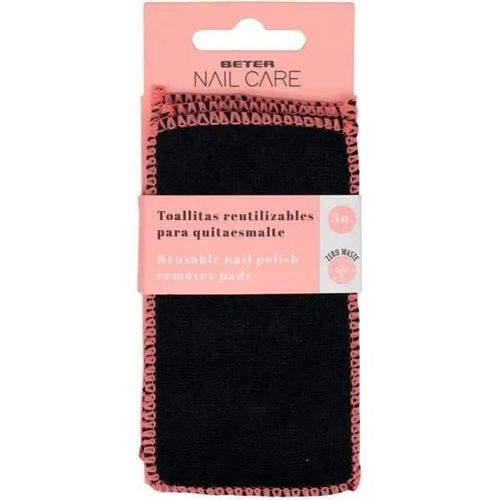 Vernis À Ongle - Beter - Beter Nail Care Toallitas Reutilizables Quitaesmaltes 3 U Unisex - Rose Multicolore