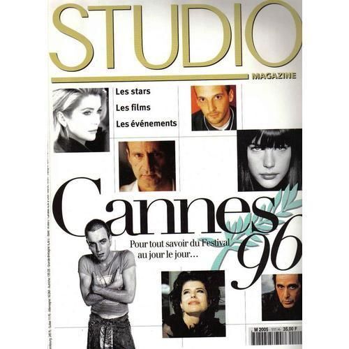 Magazine Studio Magazine N° 111 H, Cannes 1996 - Les Stars - Les Films - Les Evenements