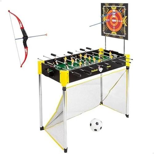 Jeu De Société - Colorbaby - Cb Games Table Multi-Jeux - Baby-Foot, Air Hockey, Ping-Pong, Football, Tir À L'arc