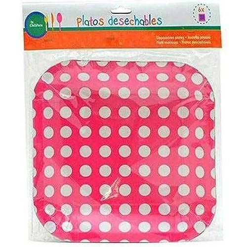 Assiettes Bigbuy Party - Multicolore - Standard - Assiette Plate - Compatible Lave-Vaisselle