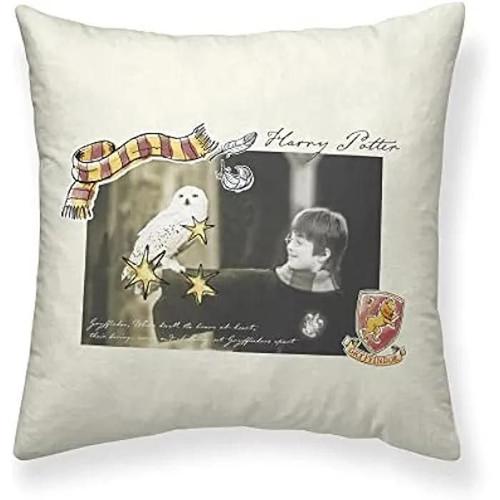 Housse De Coussin Harry Potter - Bl Belum - Little Memories A - 50x50 - Half Panama 100% Coton