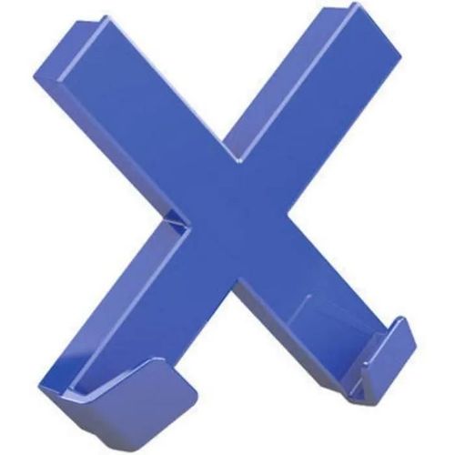 Aimant Dahle Mega Magnet Cross Xl , Blau, 90 X 90 Mm, Incl. 2 Haken 76-95550-14820 (L X H) 90 Mm X 90 Mm 1 Pc(S)