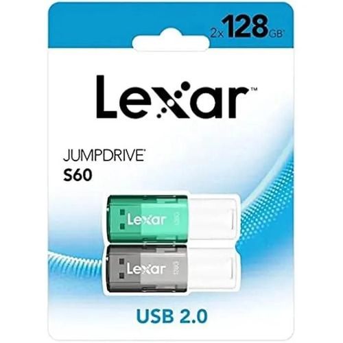 LEXAR Pack 2Cles Usb2 Jumpdrive 128Go S60