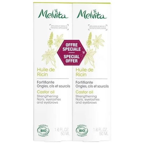 Melvita Huile De Ricin Bio Lot De 2 X 50 Ml 