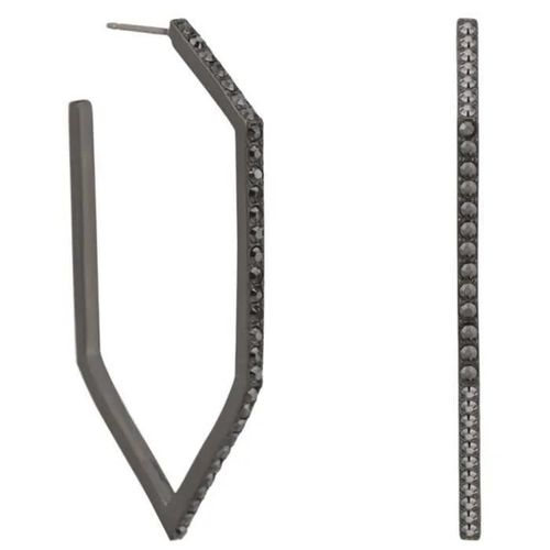 Boucle D'oreilles - Karl Lagerfeld - Jewelry Essentials 5512279 - Noir - Métal - Clou - Puce