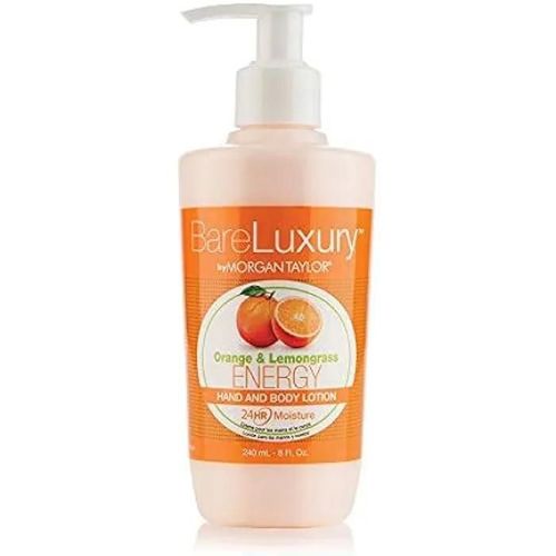 Morgan Taylor - Bareluxury - Hand & Body Lotion - Orange & Lemongrass - Energy - 8 Oz 