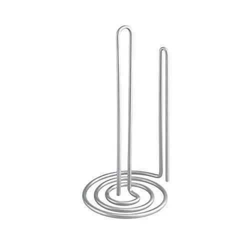 Metaltex 364940039 Porte-Rouleau De Cuisine My Roll, Métal, Argent, 15 X 15 X 32 Cm - 36.49.40