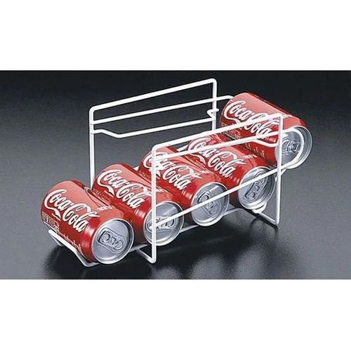Range-Canette Pour Réfrigérateur - Metaltex - Blanc - Distributeur À Canettes Pour Gagner De La Place