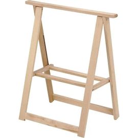 Aranaz. Tréteau en bois, Hêtre, Sans Vernis, 73 cm