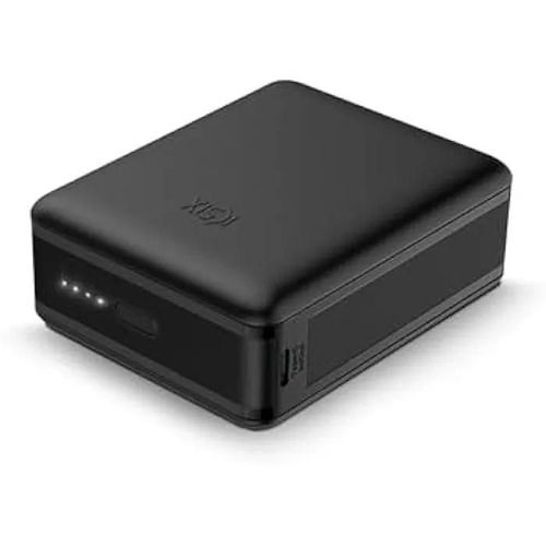 Powerbank Ksix Mini Lithium Polymère 10 000 Mah 10 W Câble Usb-A Vers Usb-C Inclus Charge Simultanée Noir (Nano, 20 000 Mah)