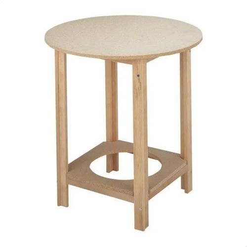 Aranaz - Table Ronde Camilla En Hêtre, 70 X 75 Cm