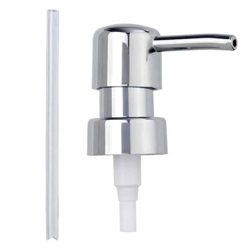Pompe de remplacement pour distributeur savon Liquide - WENKO - Design arrondi - Plastique - ø 28 mm - Chromé