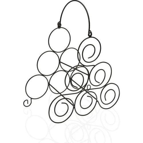 Porte Bouteilles En Métal 6 Bouteilles Chrome Noir