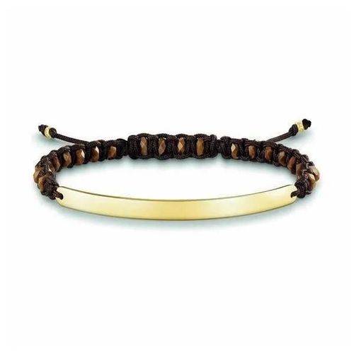Bracelet Femme - Thomas Sabo - Lba0056 - Argent - Marron Et Doré - 12-19 Cm