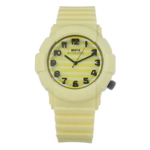 Montre - Watx - Cowa2010-Rwa1408 - Silicone - Jaune - Imperméabilité 5 Atm