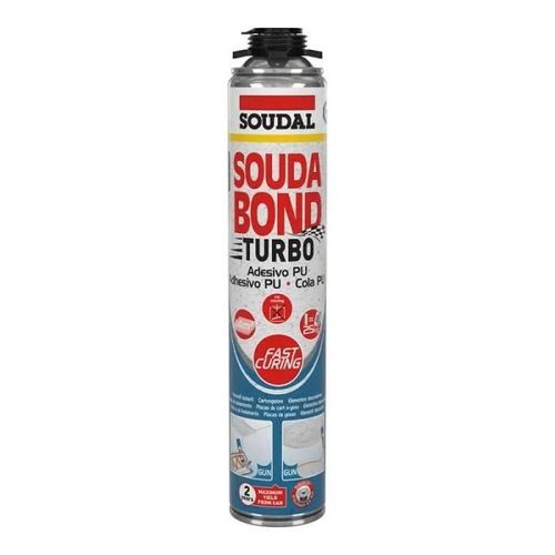 Adhésif mousse soudabon turbo pistolet 750ml soudal.