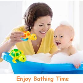 3 Pcs Baby Bath Clockwork Turtle -bébé Jouets de bain pour tout