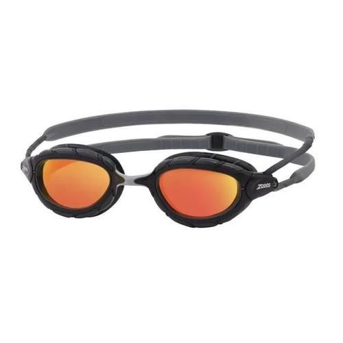 Lunettes De Natation Zoggs Predator Titanium (R) - Grey/Black/Mirroredorange/Noir - Tu