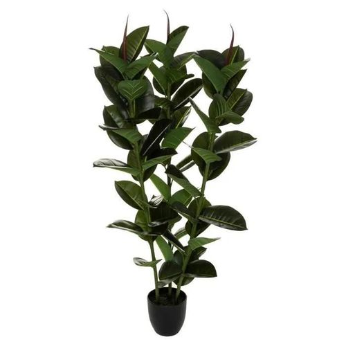Plante Artificielle "Ficus Robusta" 120cm Vert