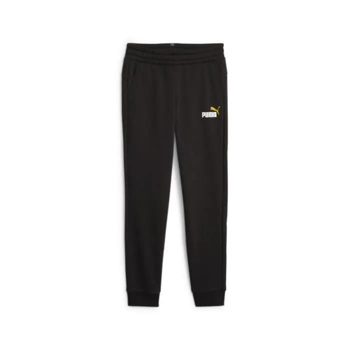Jogging Enfant Puma Ess+ 2 Col Logo Cl B - Noir/Yellow Sizzle - 7/8 Ans