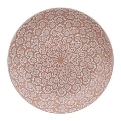 Lot De 6 Assiettes Plates "Carmen" 27cm Rose