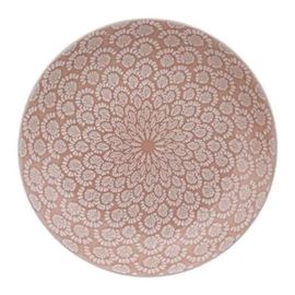 Lot De 6 Assiettes Plates "Carmen" 27cm Rose