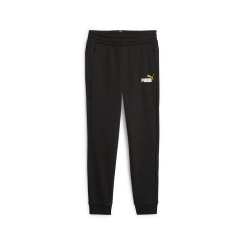 Jogging Enfant Puma Ess+ 2 Col Logo Cl B - Noir/Yellow Sizzle - 7/8 Ans