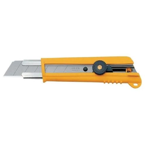 Cutter OLFA NH-1 - Professionnel - 25x0,7 mm - Confort Grip et Roue de Blocage