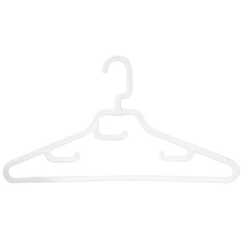 Cintres Repliables - MSV - Lot de 4 - Plastique - 42 cm - Blanc