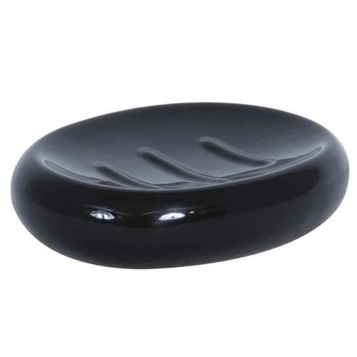 Porte savon - MSV - JAVA - Céramique - Noir - L10cm x L13cm x H3cm
