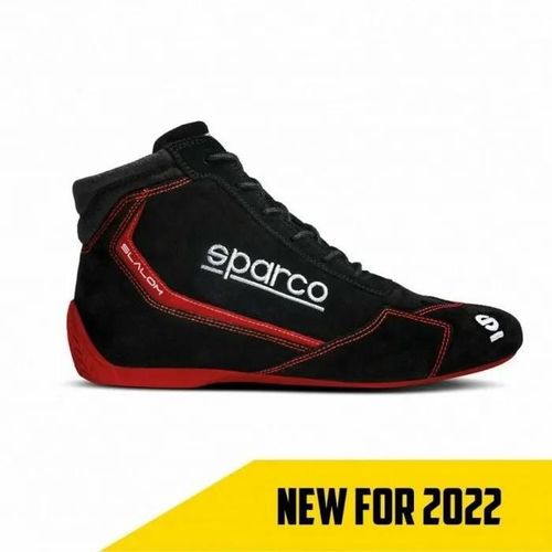 Sparco - 00129543nrrs - Mixte Slalom 2022 Bottes, Taille 43, Noir/Rouge Chaussure Bateau, Standard