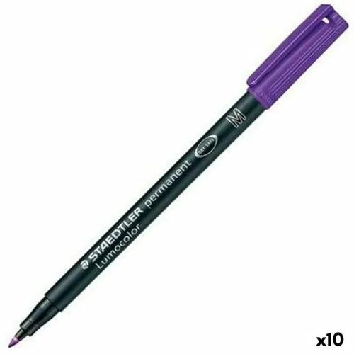 Marqueur - Marqueur-Feutre Staedtler - 317-6 - Lot De 10 Marqueur Permanent Violet