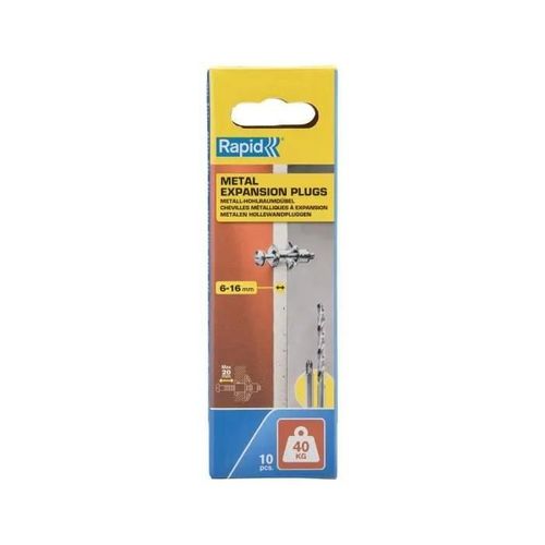 Blister de 10 pcs. bouchons d'expansion métalliques ø11x37 vis m5x48 5001549 rapid
